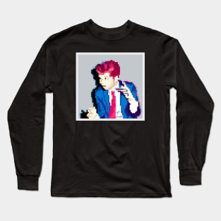 Hesitant alien 8 bit Long Sleeve T-Shirt